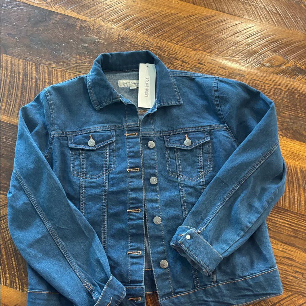 Calvin Klein Blue Denim Jean Jacket